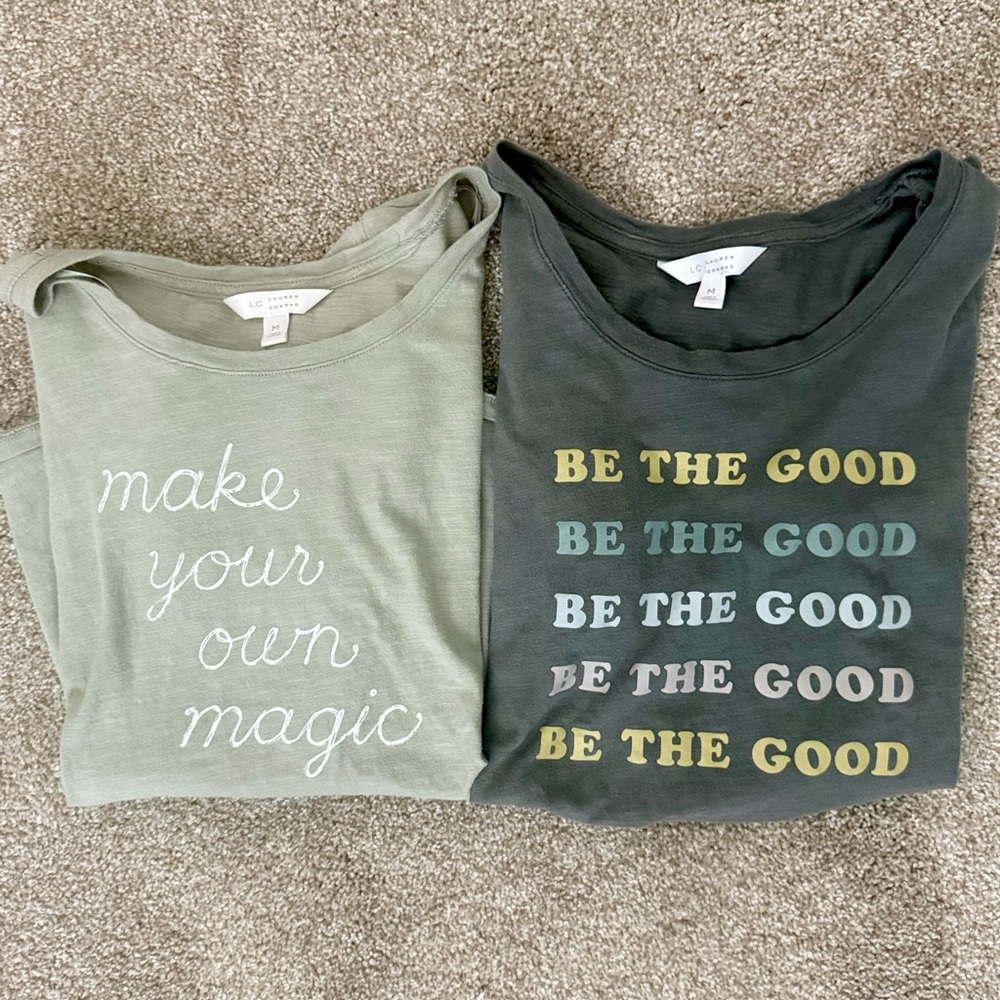 LC Lauren Conrad Organic Cotton Tee Set